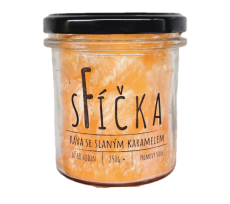 Káva se slaným karamelem
